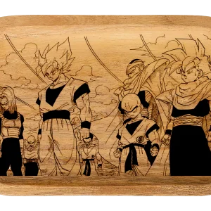 WT007_Wooden Tray - Dragon Ball Z Gang 11"x7"x1"