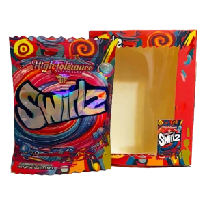 Bag-n-Box 3.5g Mylar Packaging Set (25 Count Bags + Boxes) - High Tolerance Swirlz BAGNBOX-WIN-022