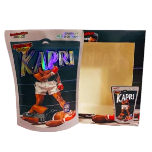 Bag-n-Box 3.5g Mylar Packaging Set (25 Count Bags + Boxes) - Kapri Knock Out BAGNBOX-WIN-024