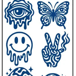 C-061 Semi Permanent Tattoo 4.25"x7"