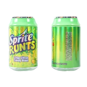 3.5g Plastic Soda Can Jar - (12 Count) Sprite Runts CANJAR-010