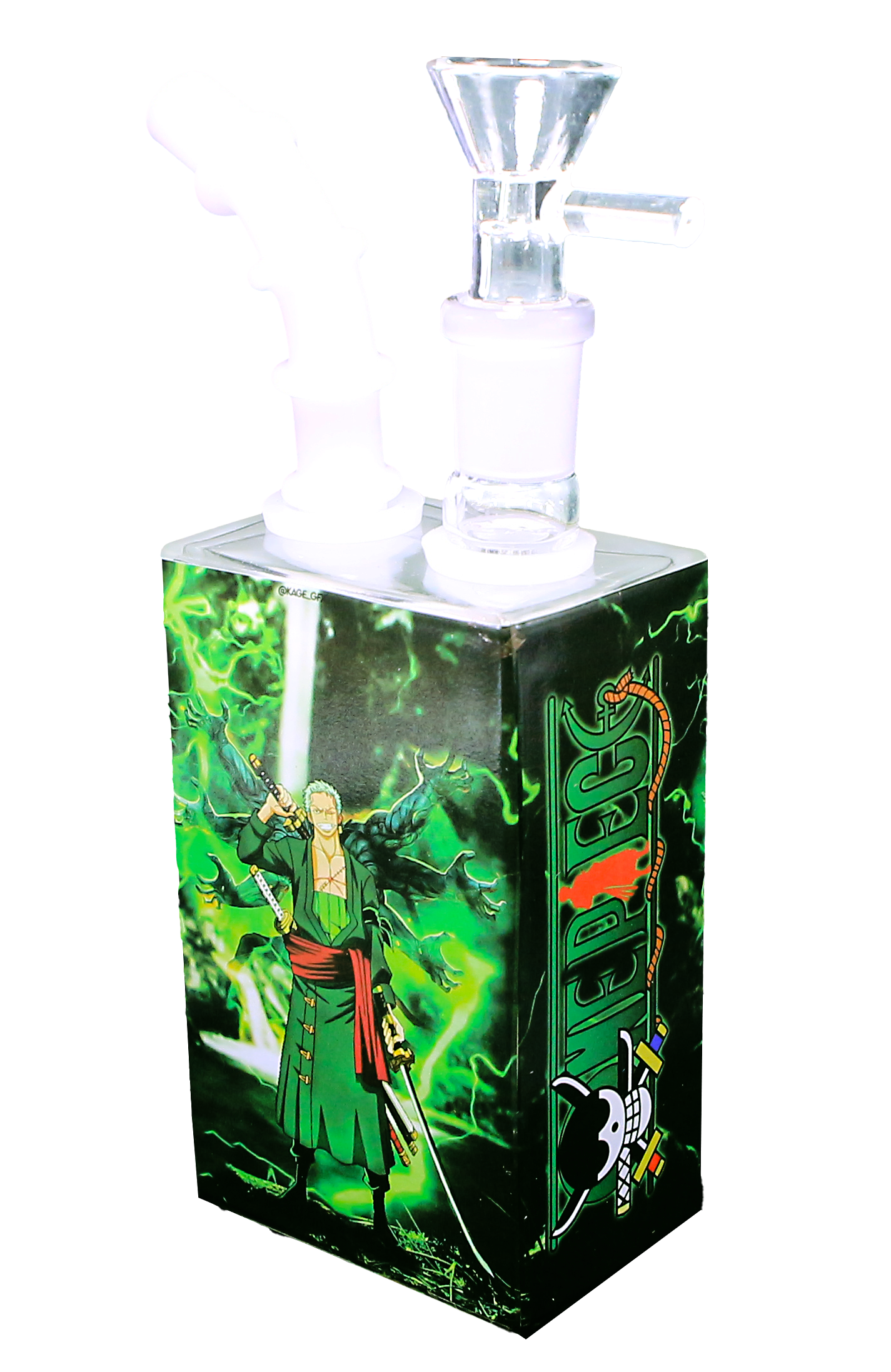 JB-006 Get Lost Glass Juice Box Pipe (Anime - Roronoa Zoro) - Image 2
