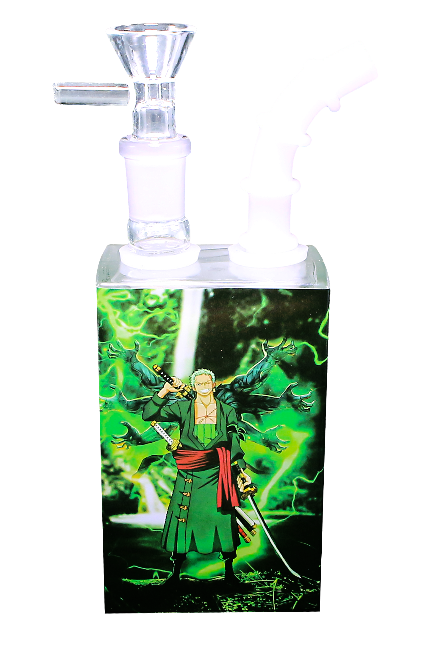 JB-006 Get Lost Glass Juice Box Pipe (Anime - Roronoa Zoro)