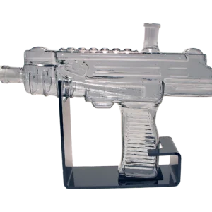 UZI-CBLK-002 UZI Water Pipe (Clear Black)