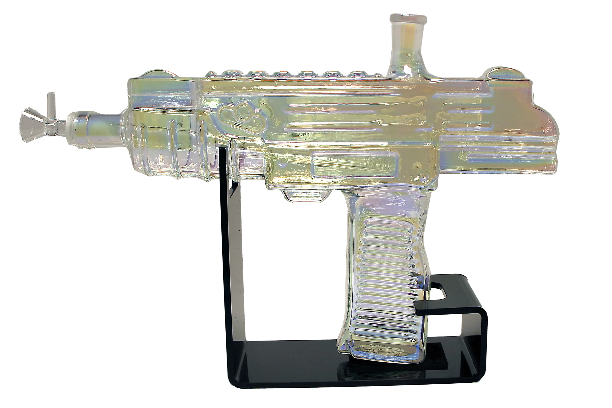UZI-CLRW-003 UZI Water Pipe (Clear Rainbow)