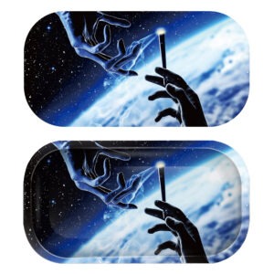 GLMT-010 Mini Magnetic 3D Tray with Lid - Get Lost Alien Fingers Smoking