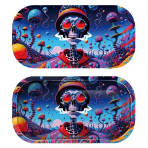 GLMT-020 Mini Magnetic 3D Tray with Lid - Get Lost Cool Style Skeleton