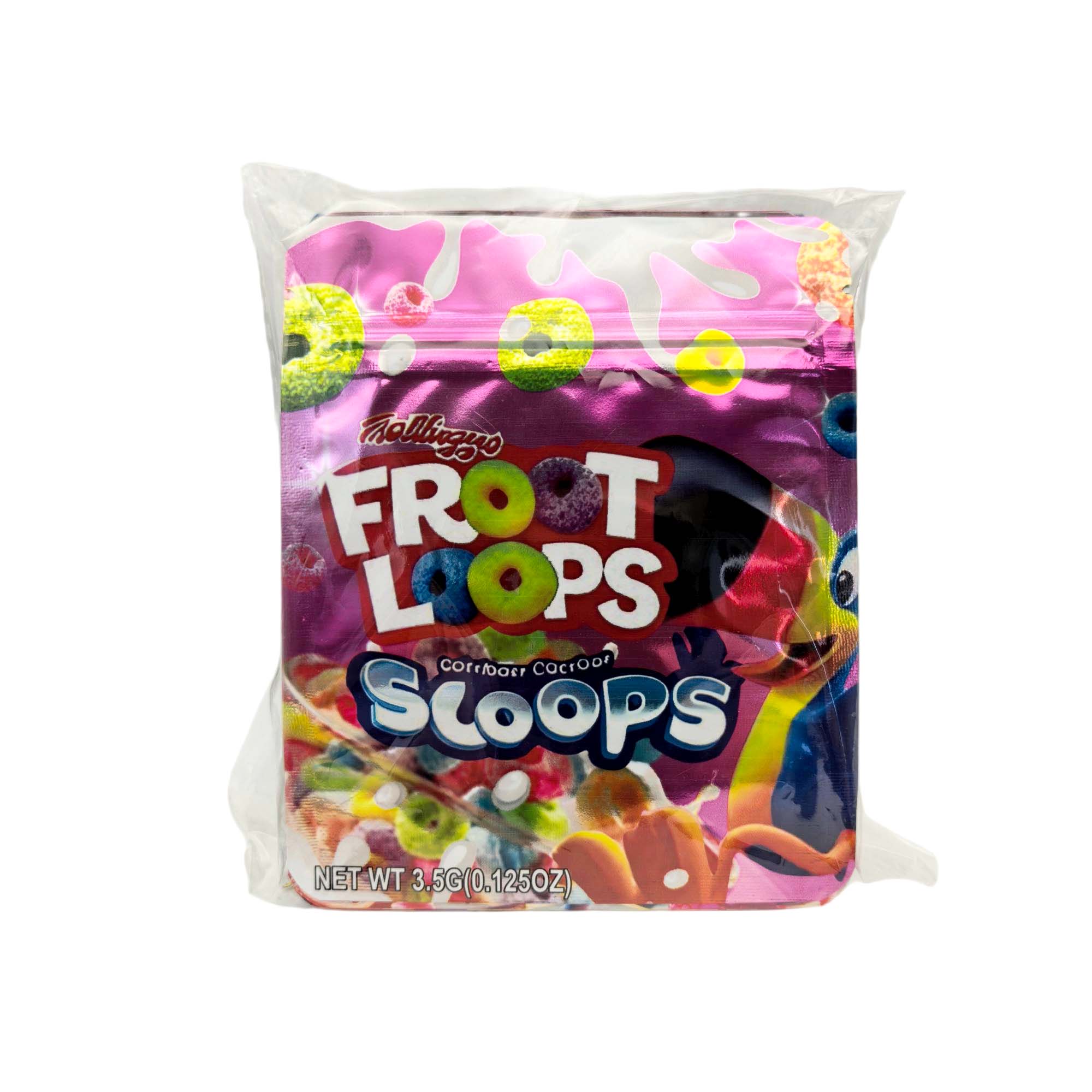 3.5 Gram Mylar Bag – Premium Smell-Proof Packaging - Froot Loops - Sloops (50 Count) MB-35G-146 - Image 3