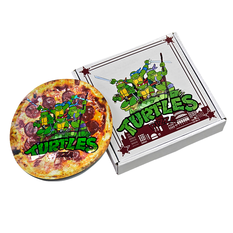 (12 Count) Pizza-Themed Gift Box Set - TMN Turtle's Edition PNB-SHAPED-004