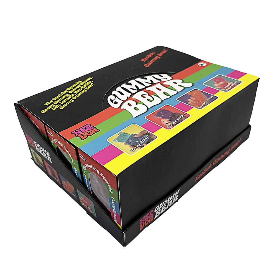 WBNOD10 - 12 Pack - NeeDoh Gummy Bear Sensory Stress Toy – Assorted Colors - Image 6