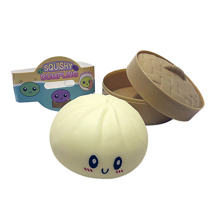 WFNOD10 - 12 Pack - Dumpling TPR Surprise Box #1 Squishy Sensory Fidget Toy – Assorted Characters - Image 11