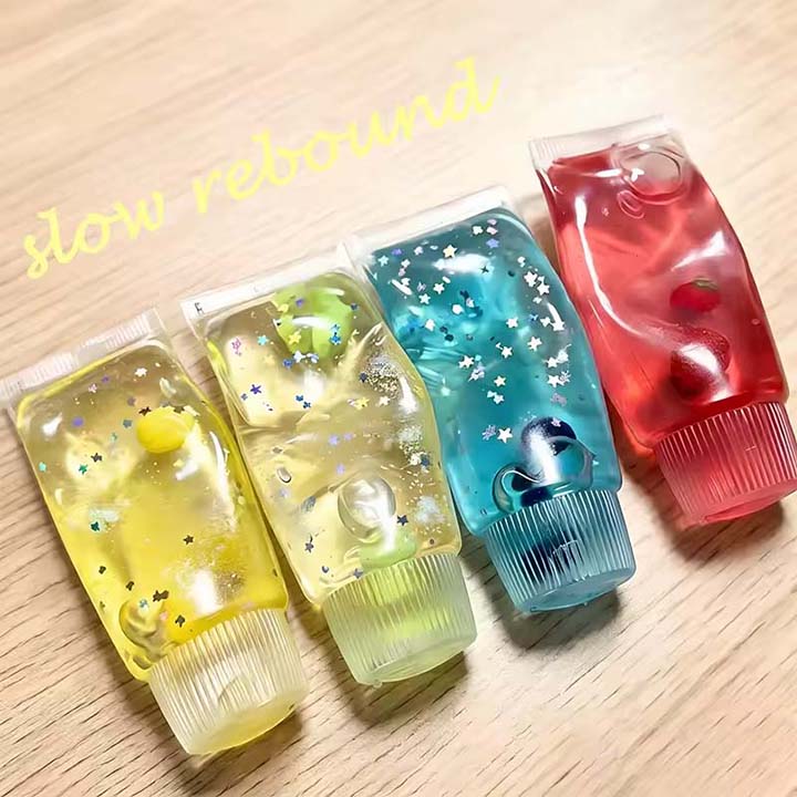 WFNOD81 - 8 Pack - Glitter Tube Squishy Sensory Stress Toy – Assorted Colors - Image 11