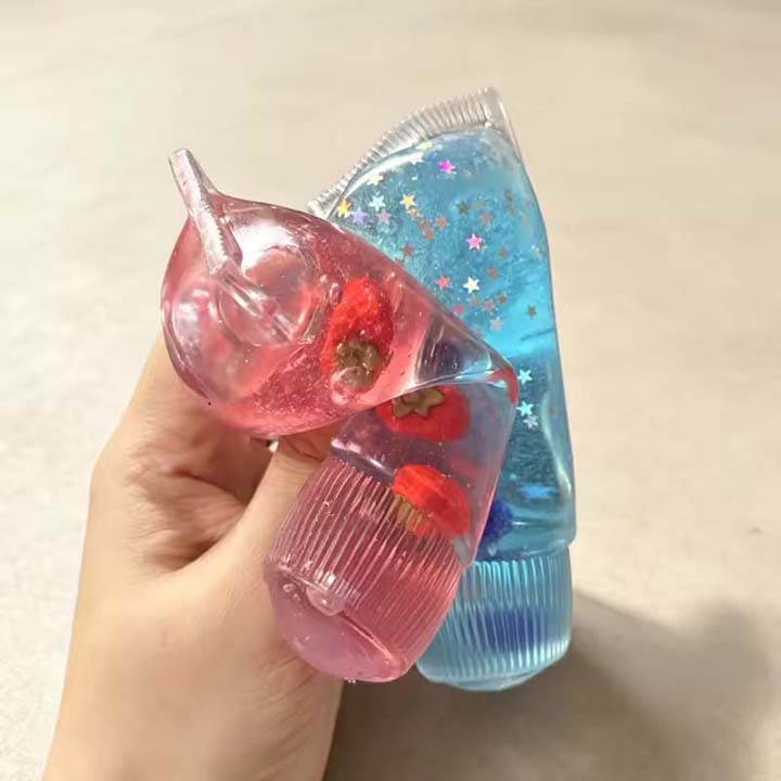 WFNOD81 - 8 Pack - Glitter Tube Squishy Sensory Stress Toy – Assorted Colors - Image 13