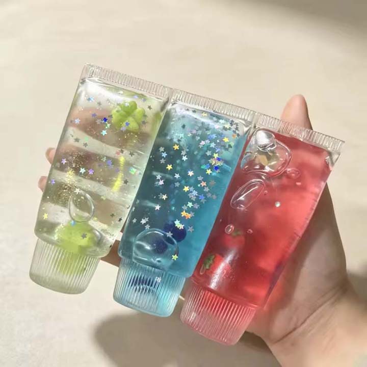 WFNOD81 - 8 Pack - Glitter Tube Squishy Sensory Stress Toy – Assorted Colors - Image 12