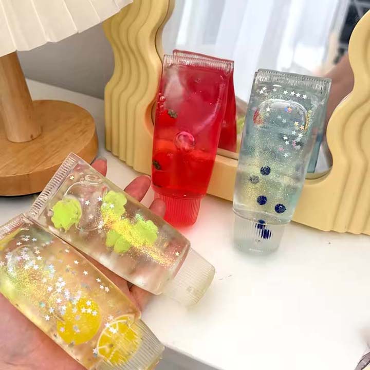 WFNOD81 - 8 Pack - Glitter Tube Squishy Sensory Stress Toy – Assorted Colors - Image 18