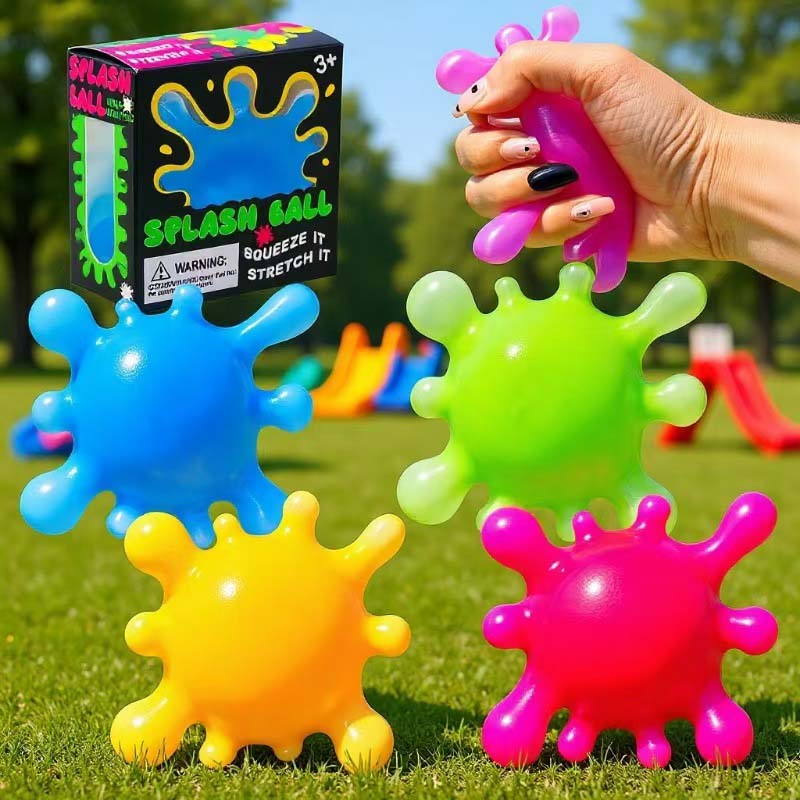 WNOD07 - 12 Pack - NeeDoh Splash Ball Sensory Stress Toy – Assorted Colors - Image 8