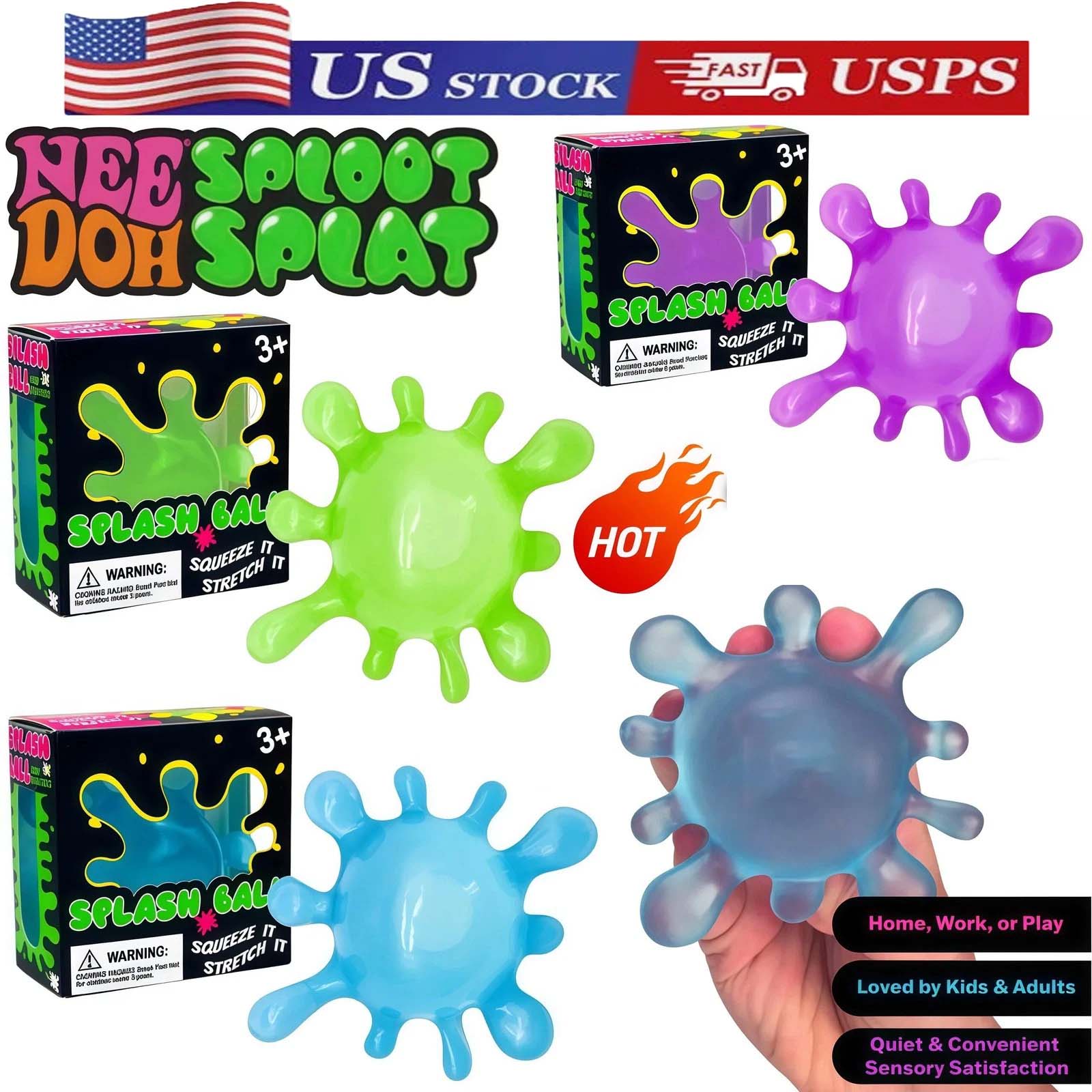 WNOD07 - 12 Pack - NeeDoh Splash Ball Sensory Stress Toy – Assorted Colors - Image 7