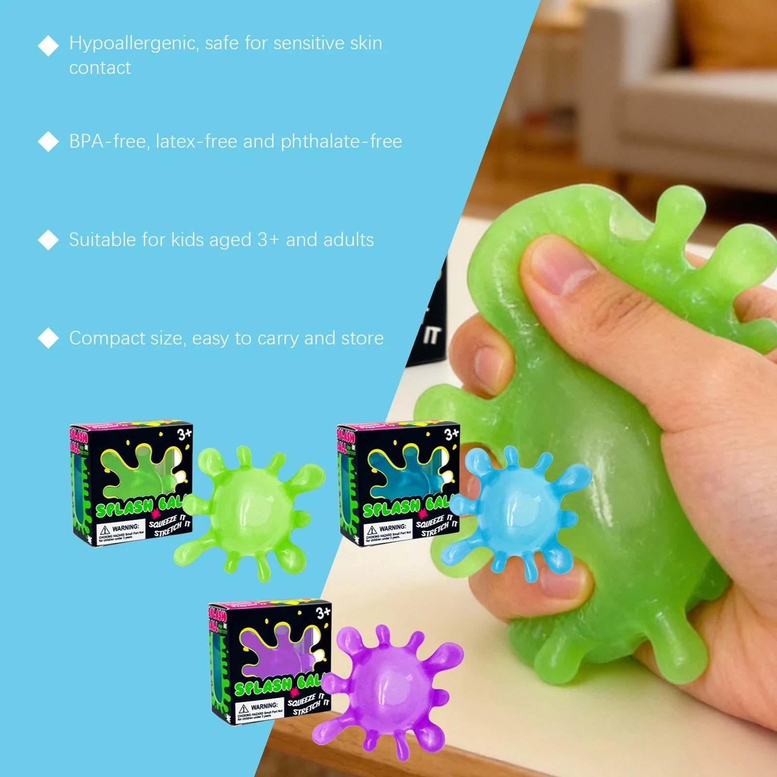 WNOD07 - 12 Pack - NeeDoh Splash Ball Sensory Stress Toy – Assorted Colors - Image 9