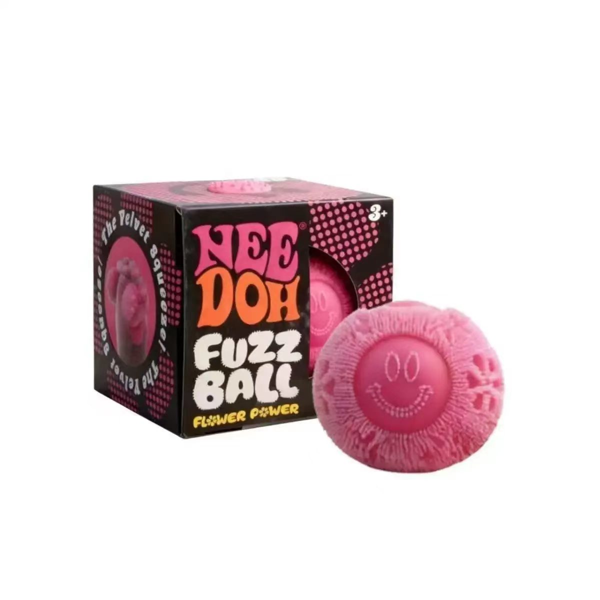 WNOD08 - 20 Pack - NeeDoh Fuzz Ball Flower Power Sensory Squishy Stress Ball – Assorted Colors – Super Soft Fidget Toy - Image 15