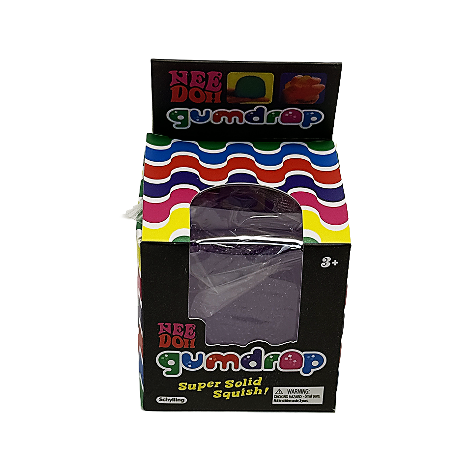 WNOD20-1 - 12 Pack - NeeDoh Gumdrop Super Solid Squish Sensory Stress Toy – Assorted Colors - Image 11