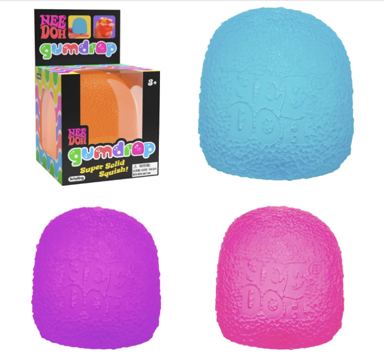 WNOD20-1 - 12 Pack - NeeDoh Gumdrop Super Solid Squish Sensory Stress Toy – Assorted Colors - Image 15
