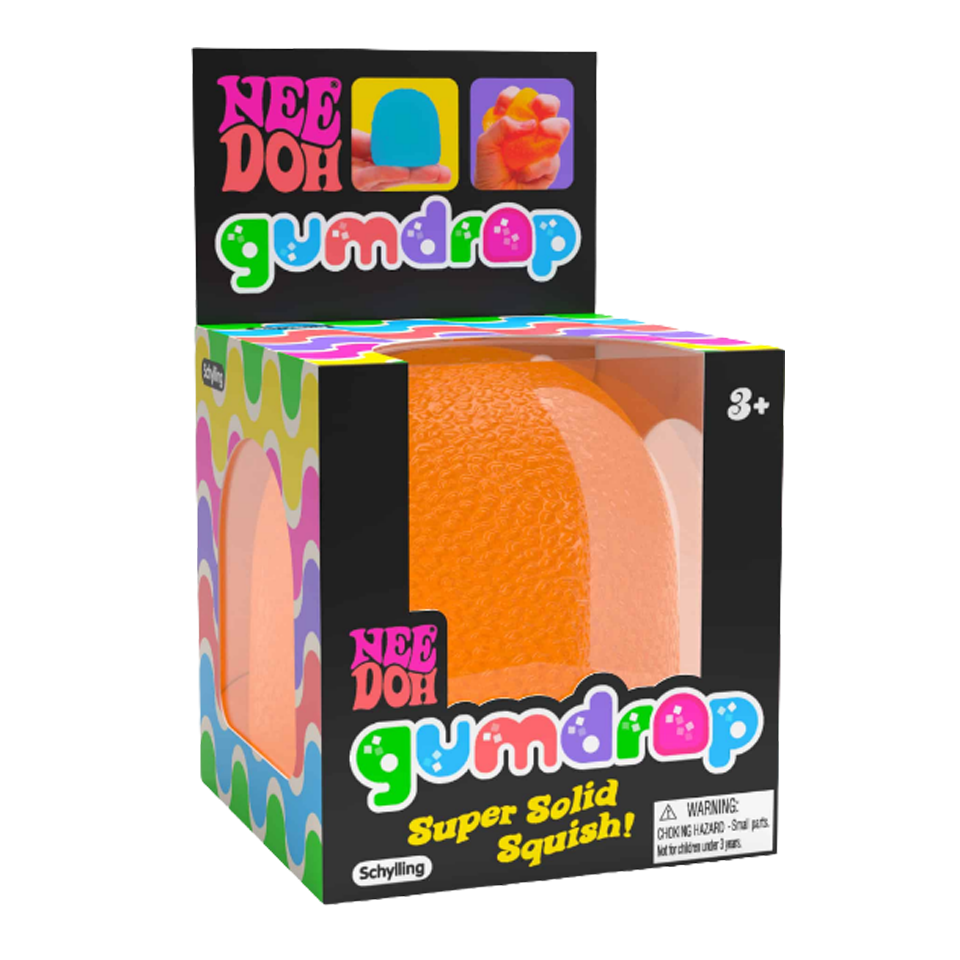 WNOD20-1 - 12 Pack - NeeDoh Gumdrop Super Solid Squish Sensory Stress Toy – Assorted Colors - Image 14